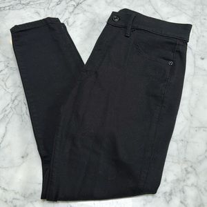 EXPRESS BLACK JEANS - skinny mid rise